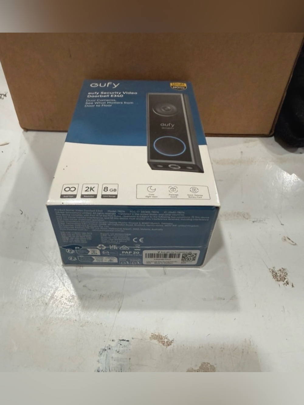 eufy Security Video Doorbell E340 Dual Camera 2K
New Sealed - Picture 5 of 5